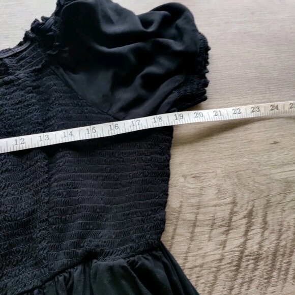 Torrid Black Smocked Top Mini Dress Plus Size 3X - Picture 4 of 8
